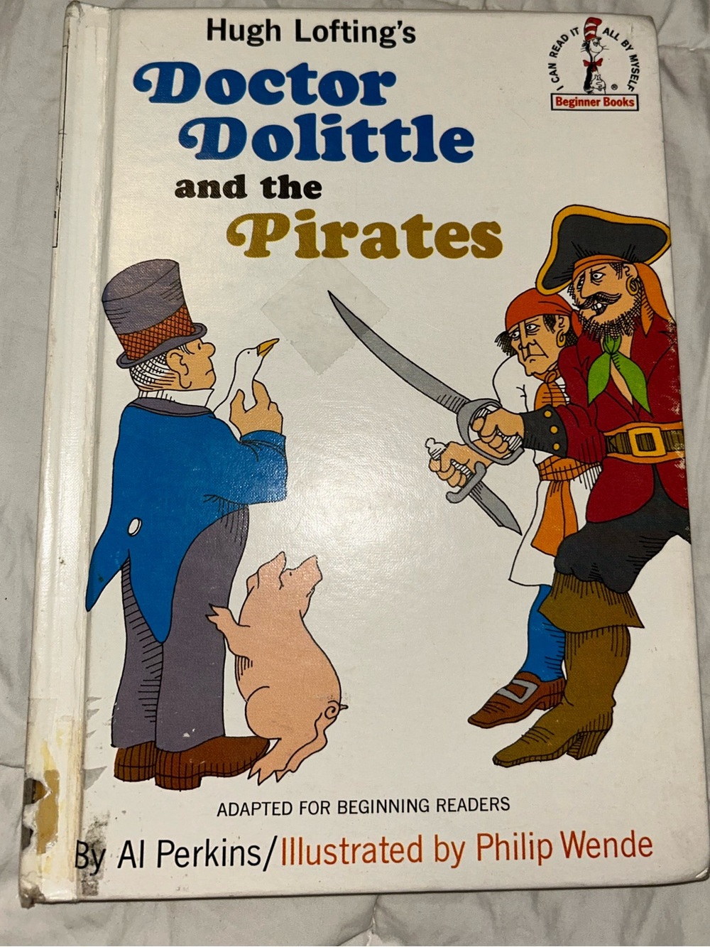 Hugh Lofting’s Doctor Dolittle And The Pirates By Al Perkins, Hardcover, 1968